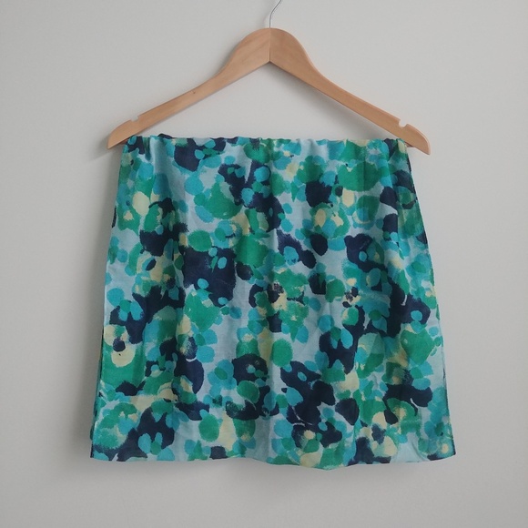 4/$20 Blue green abstract floral watercolour spot soft infinity scarf - Picture 1 of 8